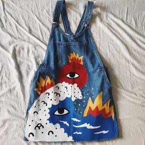 Zara limited edition denim strapped dress